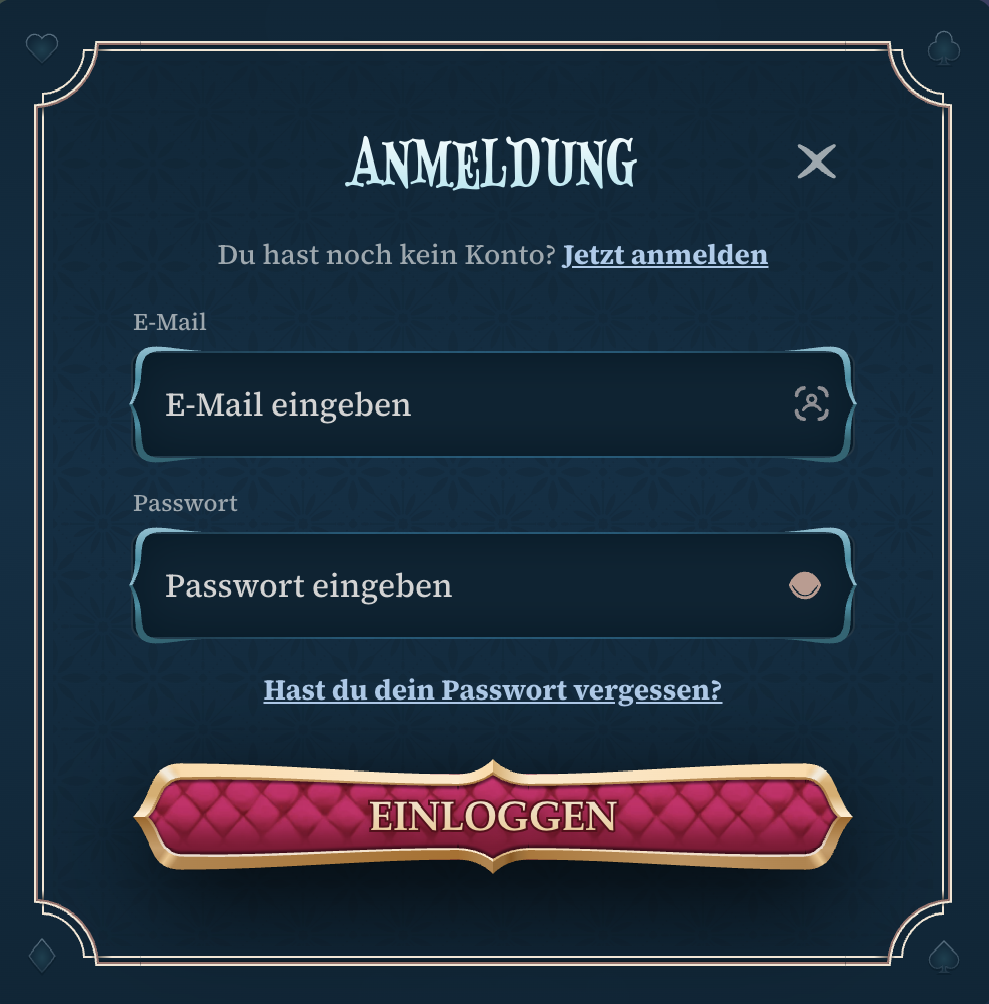 Betalice casino login Bereich